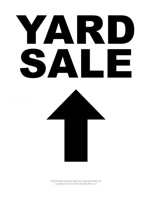 seasonal_yard_sale_sign_ahead_arrow