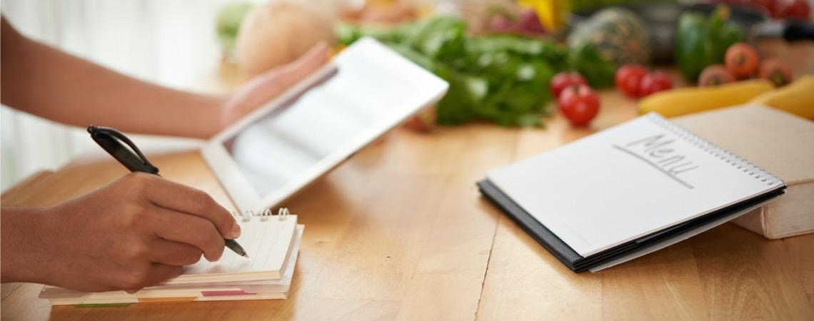 Menu planning and meal prep tips